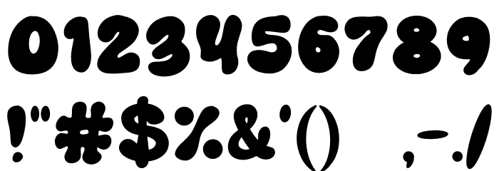 BAKING SAUCE Font OTHER CHARS
