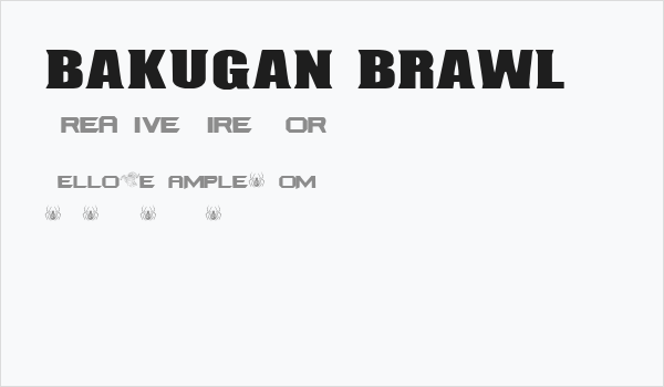 BAKUGAN BRAWL Business Card