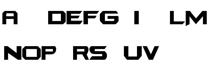 BAKUGAN BRAWL Font LOWERCASE