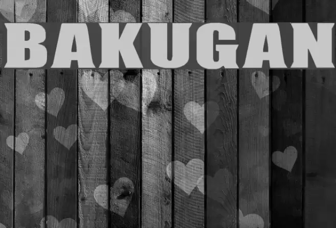 BAKUGAN フォント examples