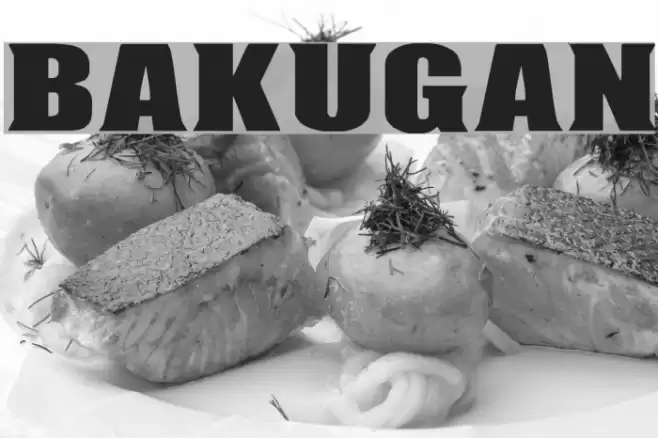 BAKUGAN Font examples