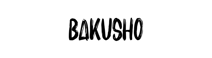 BAKUSHO  フリーフォントのダウンロード