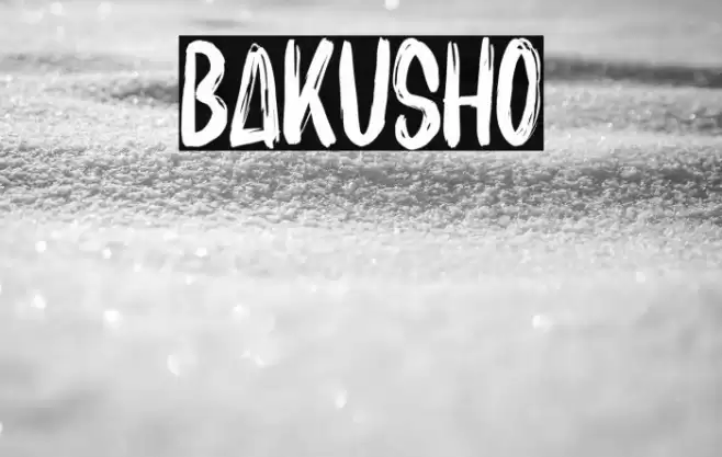 BAKUSHO Font examples