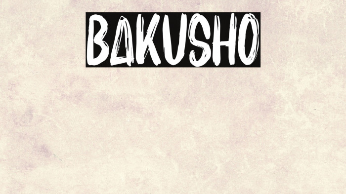 BAKUSHO Example 3