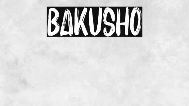 BAKUSHO Font examples