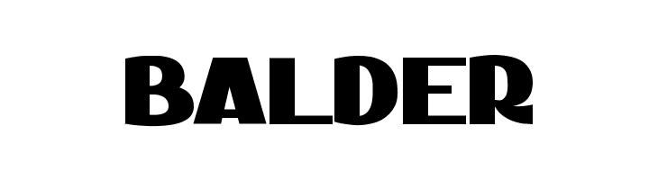 BALDER  Frei Schriftart Herunterladen