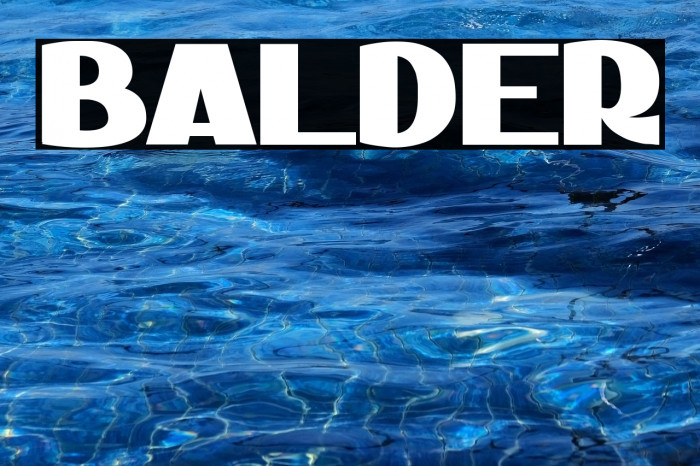 BALDER Example 2