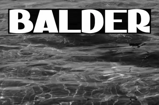 BALDER Font examples