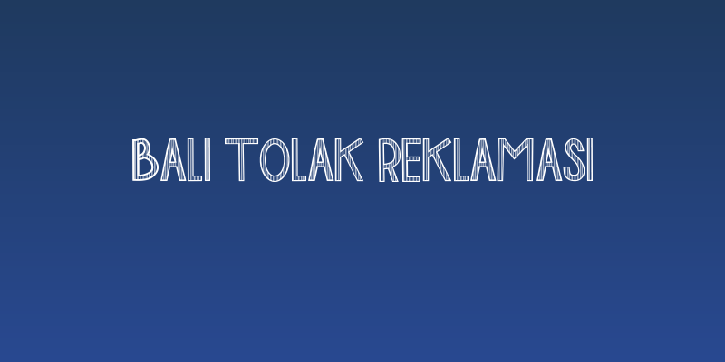 BALI TOLAK REKLAMASI Social Header