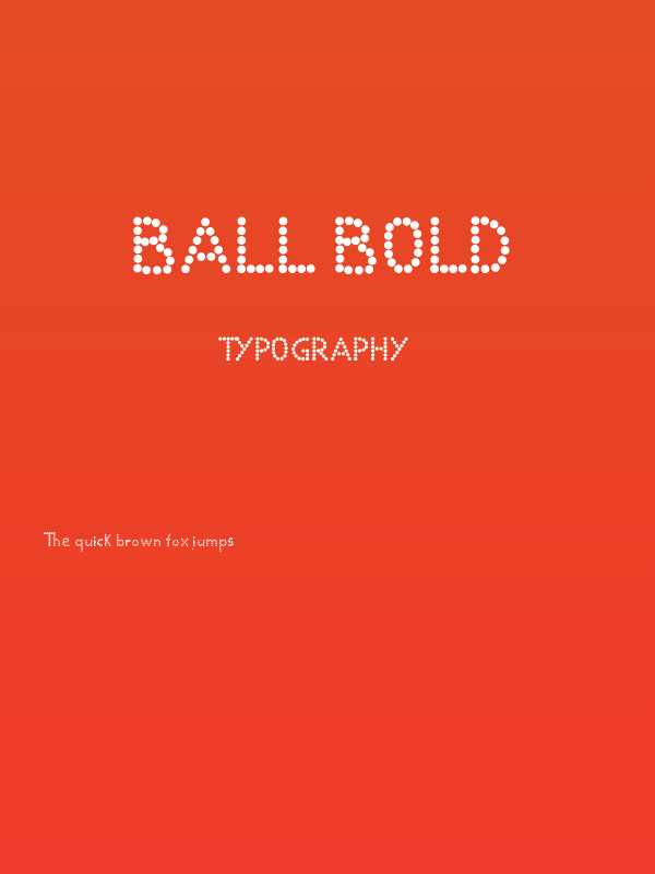 BALL bold Poster
