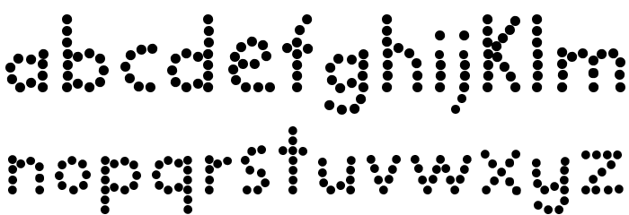 BALL bold Font LOWERCASE
