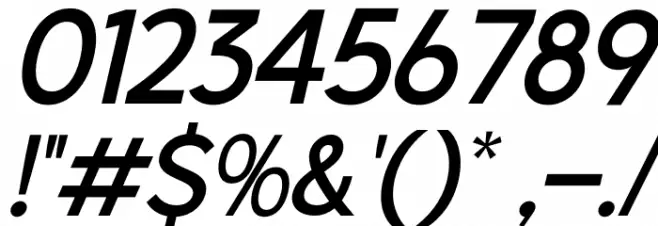 BALLAD Italic Font OTHER CHARS