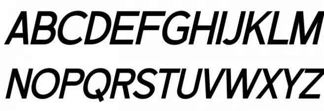 BALLAD Italic Font Litere mari