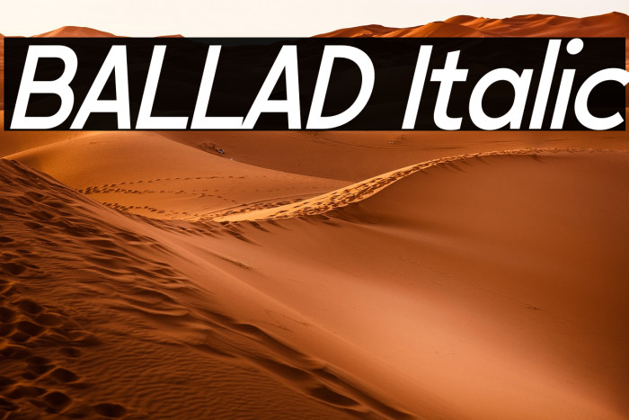 BALLAD Italic Example 3