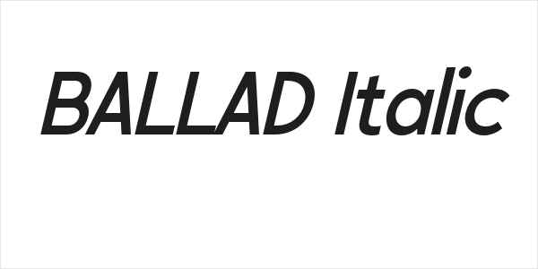 BALLAD Italic Logo