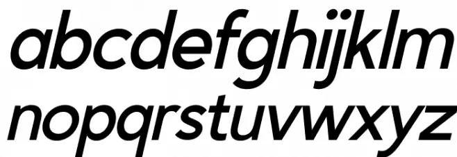 BALLAD Italic Schriftart Kleinbuchstaben