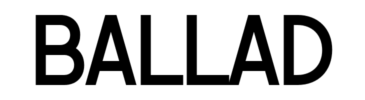 BALLAD  Frei Schriftart Herunterladen