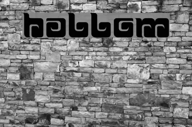 BALLOM Font examples