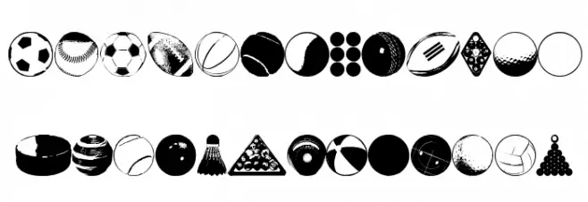 BALLS BALLS AND MORE BALLS Font Litere mari