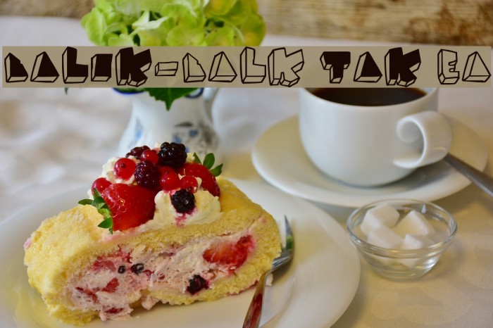 BALOK-balok TAK sempurna Font examples