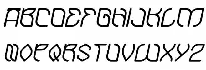 BAMBOO chopsticks Bold Italic Fuentes MAYÚSCULAS