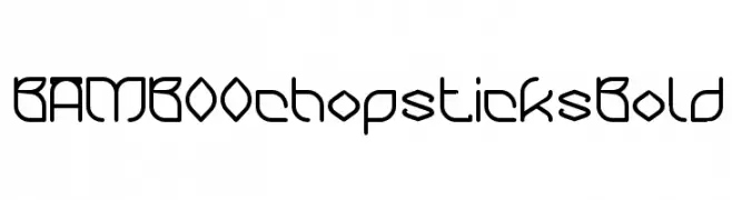 BAMBOO chopsticks Bold  baixar fontes gratis