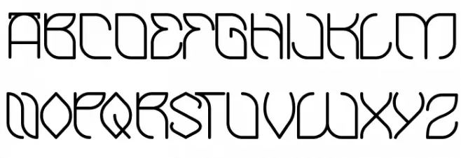 BAMBOO chopsticks Schriftart Groß