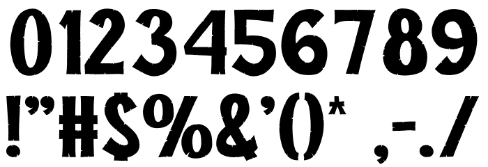 BAMBULO Font OTHER CHARS