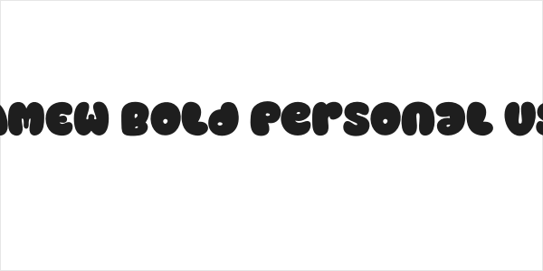 BAMEW Bold Personal Use Logo