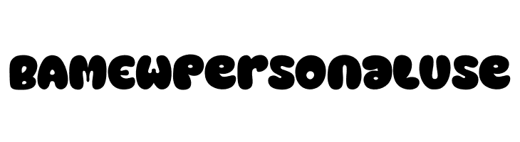 BAMEW Personal Use  font caratteri gratis