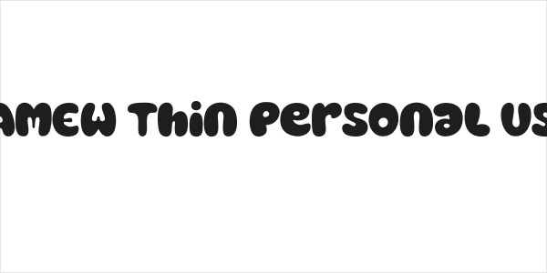 BAMEW Thin Personal Use Logo