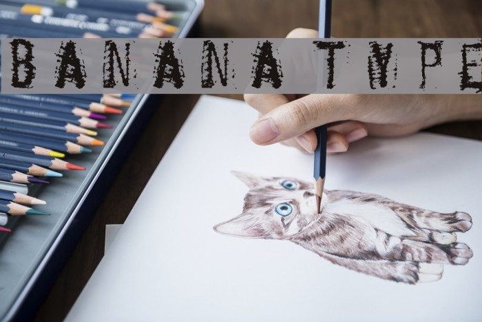 BANANA TYPE Font examples