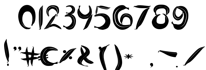 BANANASPLIT Font OTHER CHARS