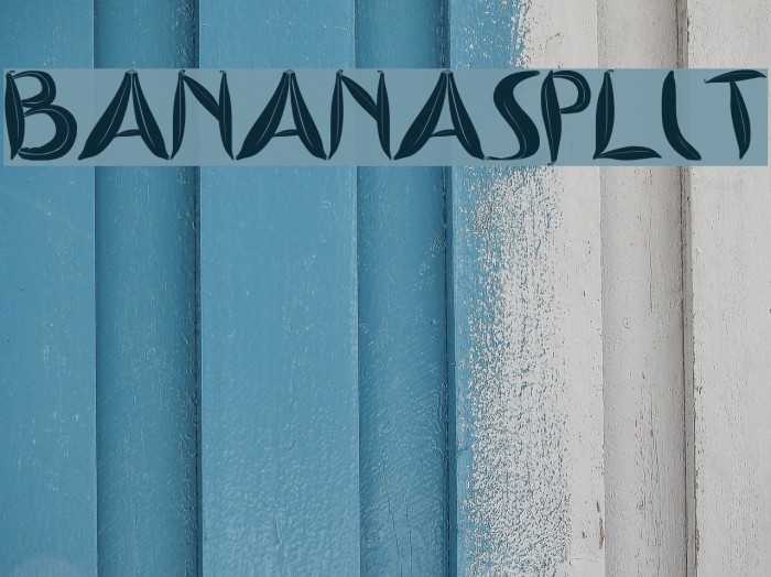 BANANASPLIT Font examples
