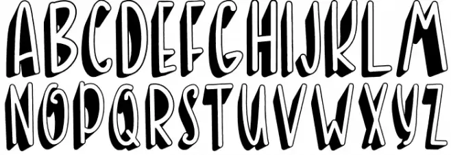BANDA NEIRA Font UPPERCASE