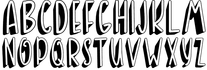 BANDA NEIRA Font LOWERCASE