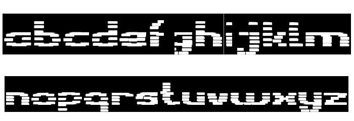 BANDIT-Inverse Font LOWERCASE