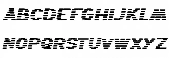 BANDIT Italic Schriftart Groß