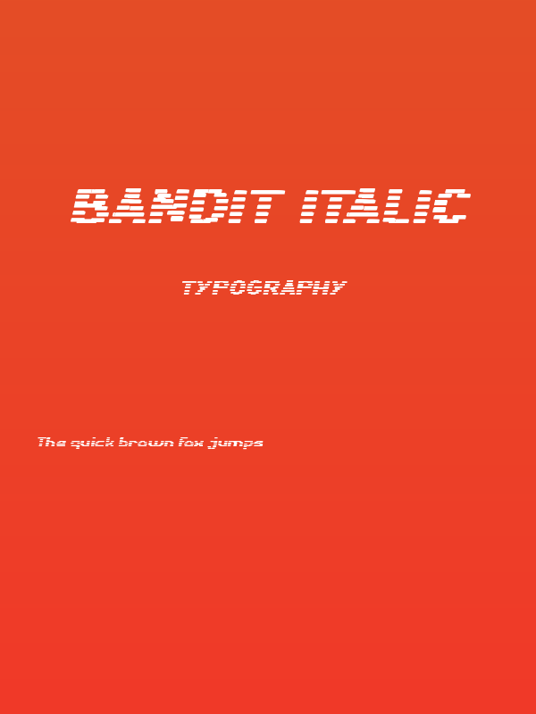 BANDIT Italic Poster