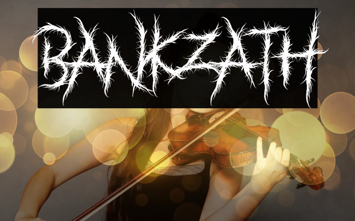 BANKZATH Font examples