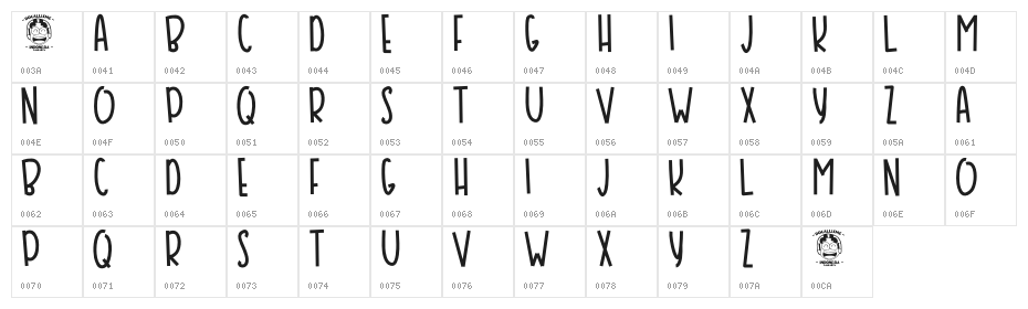 BANSKY Character Map