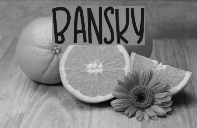 BANSKY Font examples