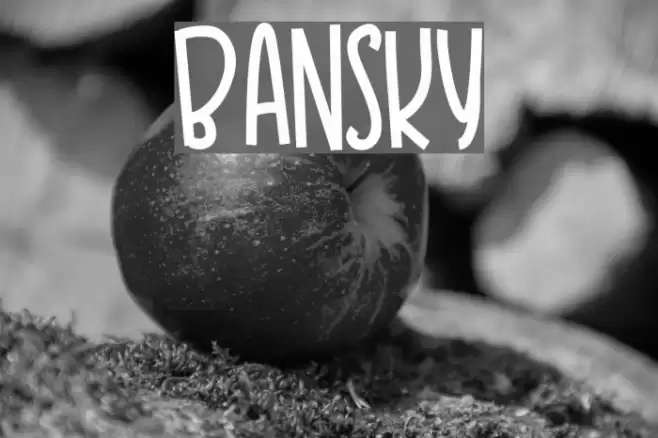 BANSKY Font examples