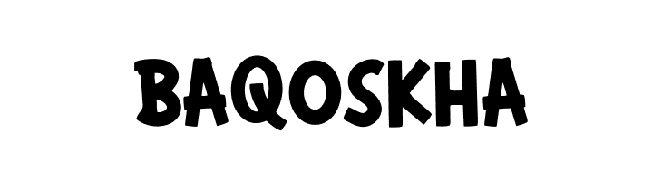 BAQOSKHA  font caratteri gratis