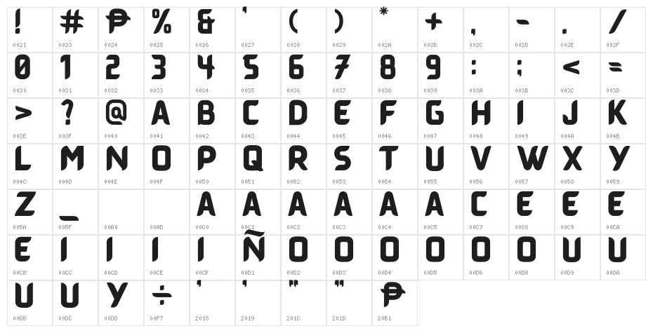 BARABARA-FINAL Character Map