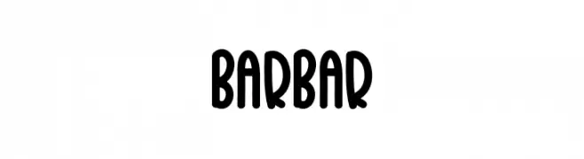 BARBAR  font caratteri gratis