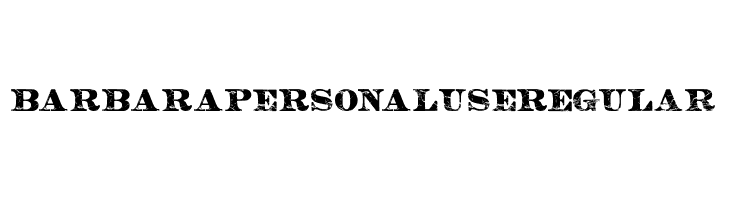 BARBARA PERSONAL USE Regular  Free Fonts Download