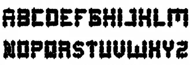 BARBARIAN Bold Schriftart Groß