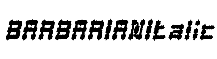 BARBARIAN Italic  नि: शुल्क फ़ॉन्ट्स डाउनलोड