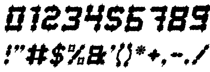 BARBARIAN Italic Font OTHER CHARS
